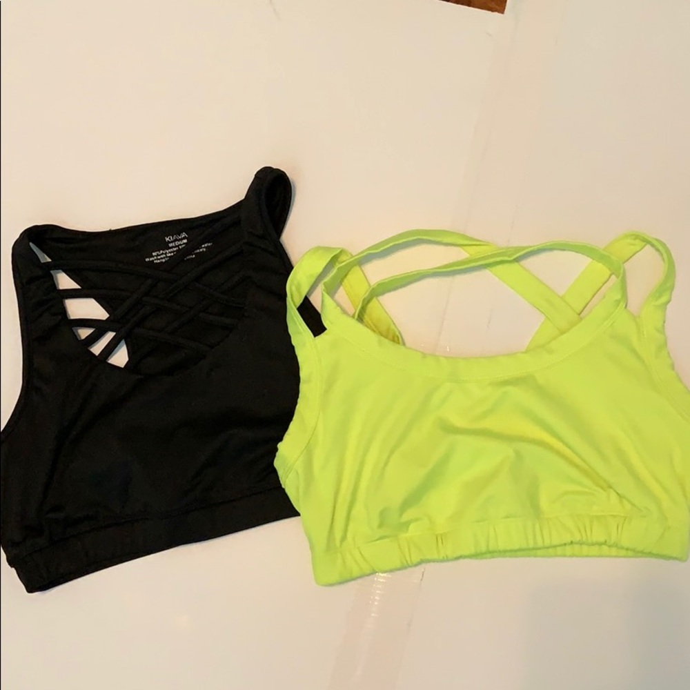 NWOT KIAVA sports bras size medium.